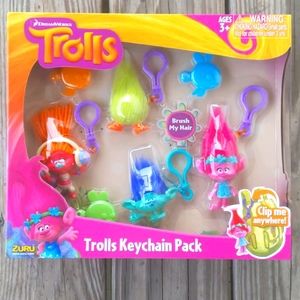 DreamWorks Trolls Keychain Set